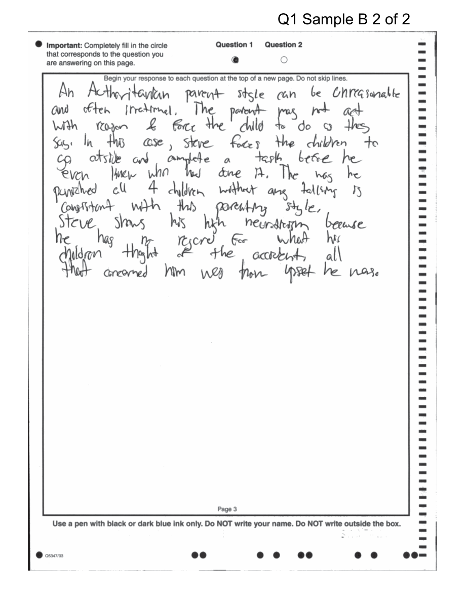 P.6 The Article Analysis Question: Method and Scoring Logic - AP Psychology - image 5