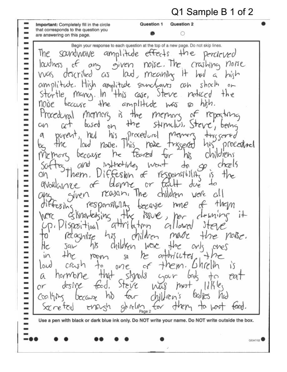 P.6 The Article Analysis Question: Method and Scoring Logic - AP Psychology - image 4