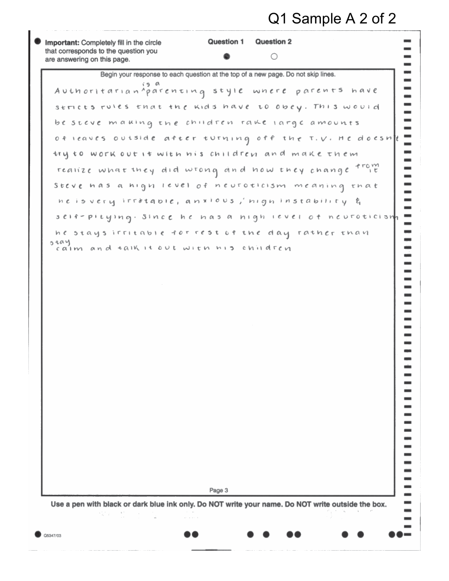 P.6 The Article Analysis Question: Method and Scoring Logic - AP Psychology - image 3