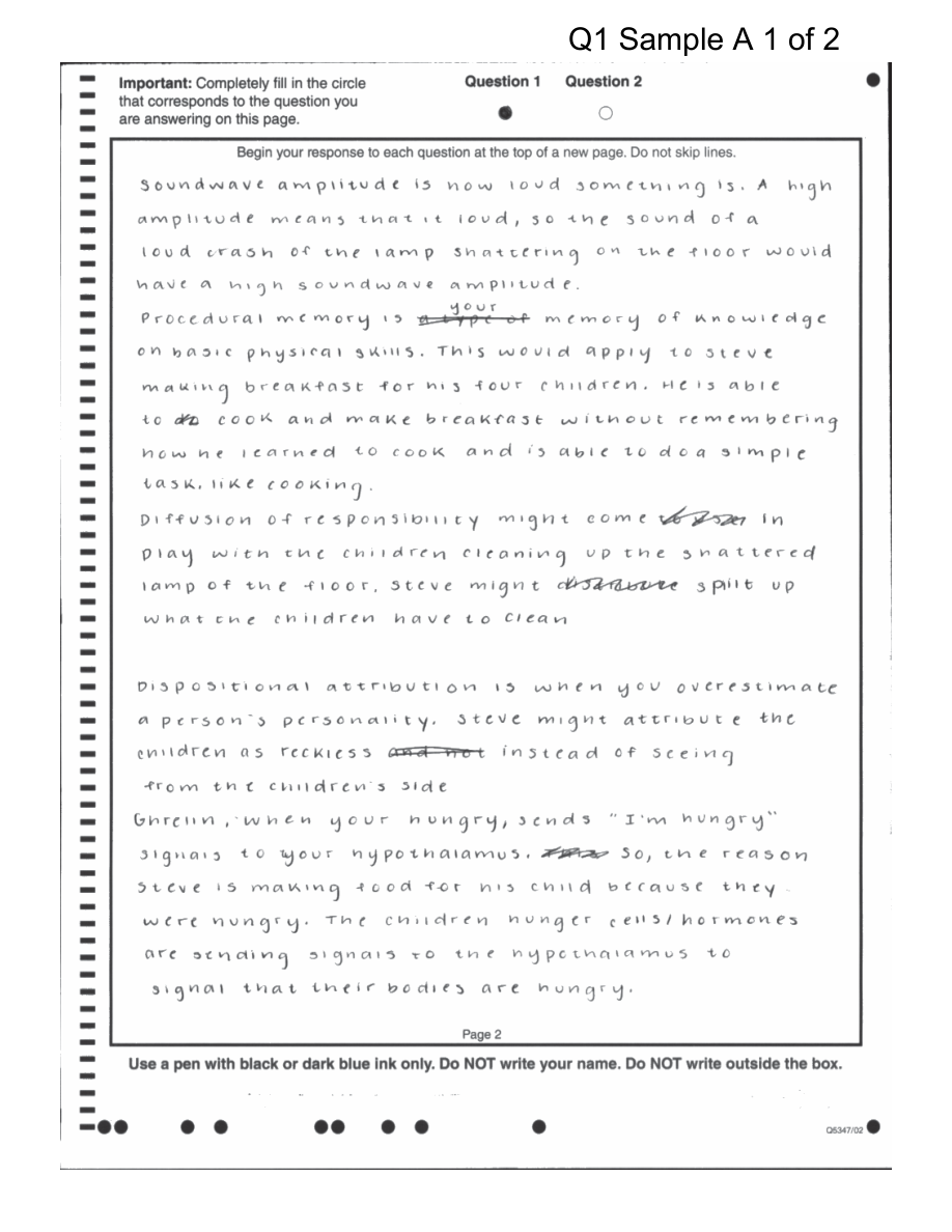 P.6 The Article Analysis Question: Method and Scoring Logic - AP Psychology - image 2