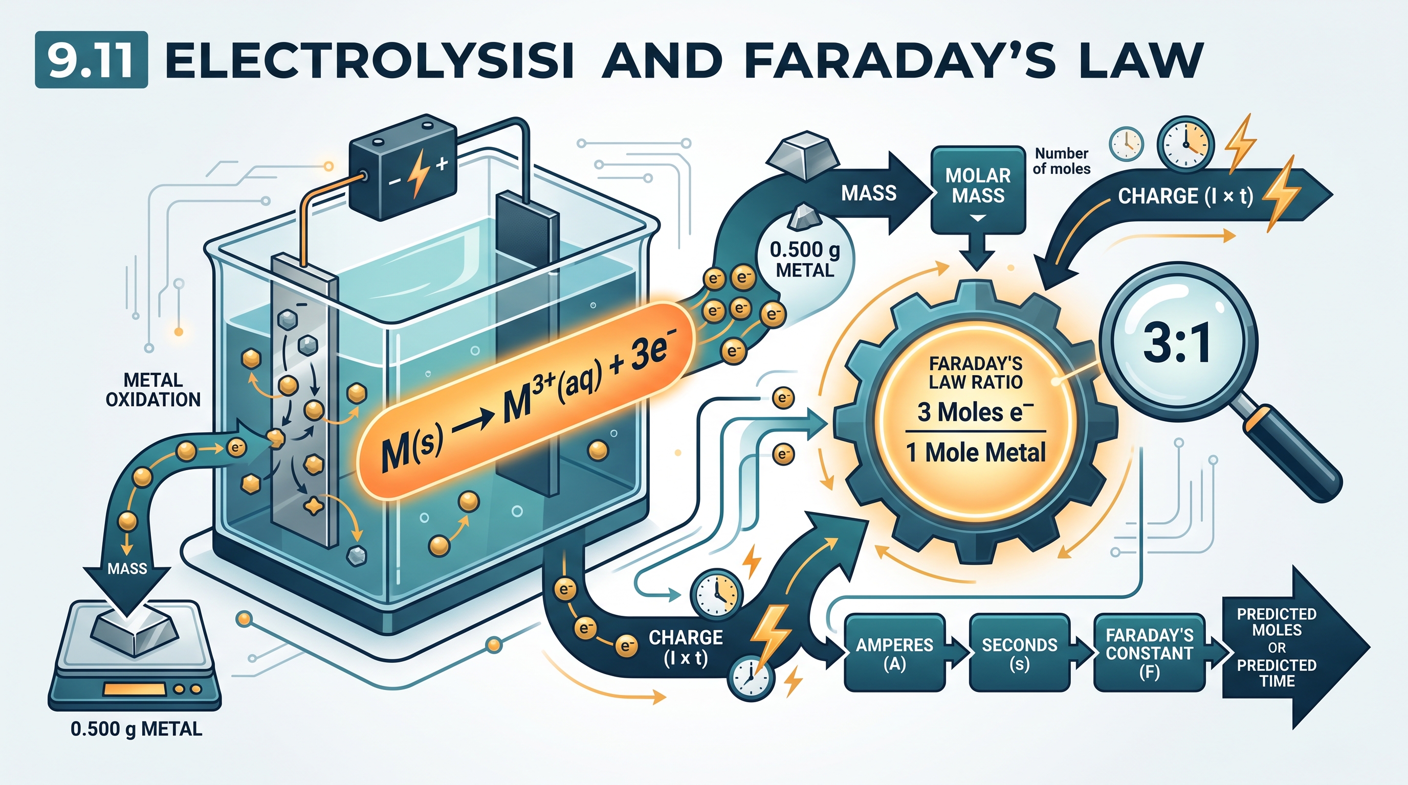 9.11 Electrolysis and Faraday’s Law - AP Chemistry - image 1