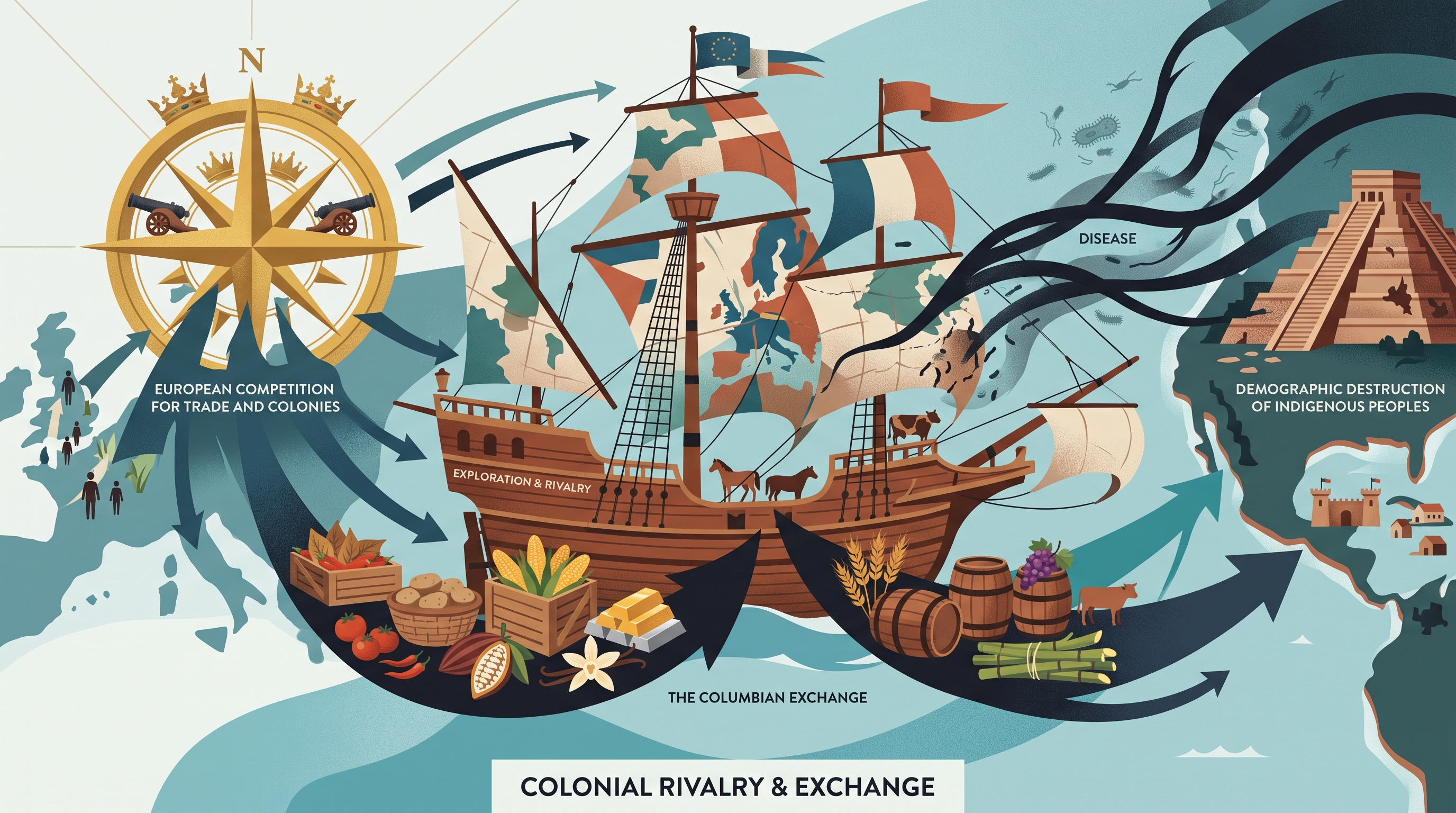 1.7 Rivals on the World Stage · 1.8 Colonial Expansion and the Columbian Exchange - AP European History - image 1