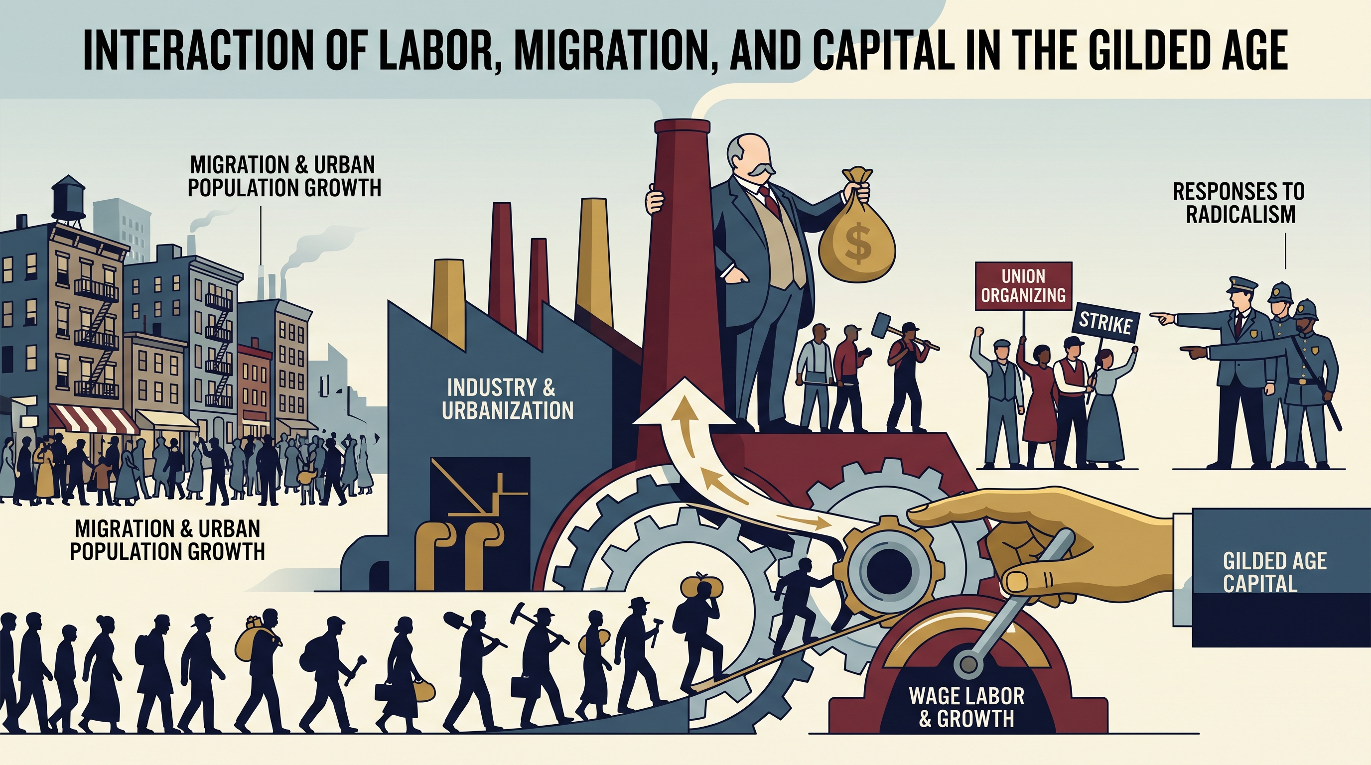 6.7 Labor in the Gilded Age · 6.8 Immigration and Migration in the Gilded Age - AP United States History - image 1